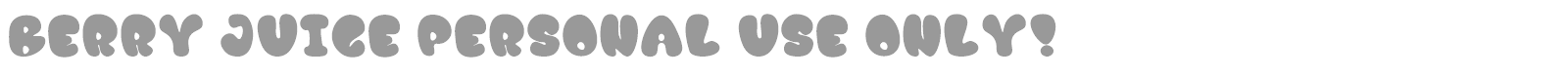 Berry Juice font preview